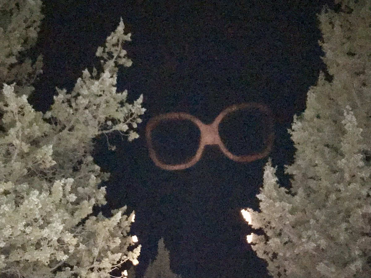 senbetsyjohnson's tweet photo. The Bet-Signal was spotted peeking through the trees at Smith Rock. The people of Central Oregon are calling on an independent governor to save their state! https://t.co/iKoAigpKn8