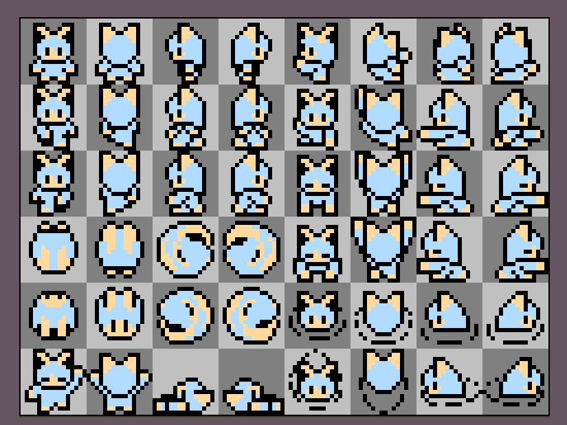 CassyDaBean's tweet photo. Some Gameboy styled assets for a lil game I've been working on for like a total of 5 hours.
#gamedev #pixelart https://t.co/WOi6bUCWOK