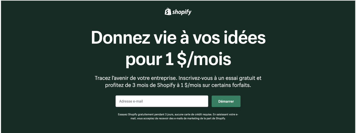 0xygenation's tweet photo. Shopify a changé sa politique de prix, c'est devenu incroyable maintenant.

Les forfaits ne coûtent plus que 1$ par mois les 3 premiers mois. 

Soit 3$ pour 90 jours mdr. https://t.co/zfHcQILeaZ