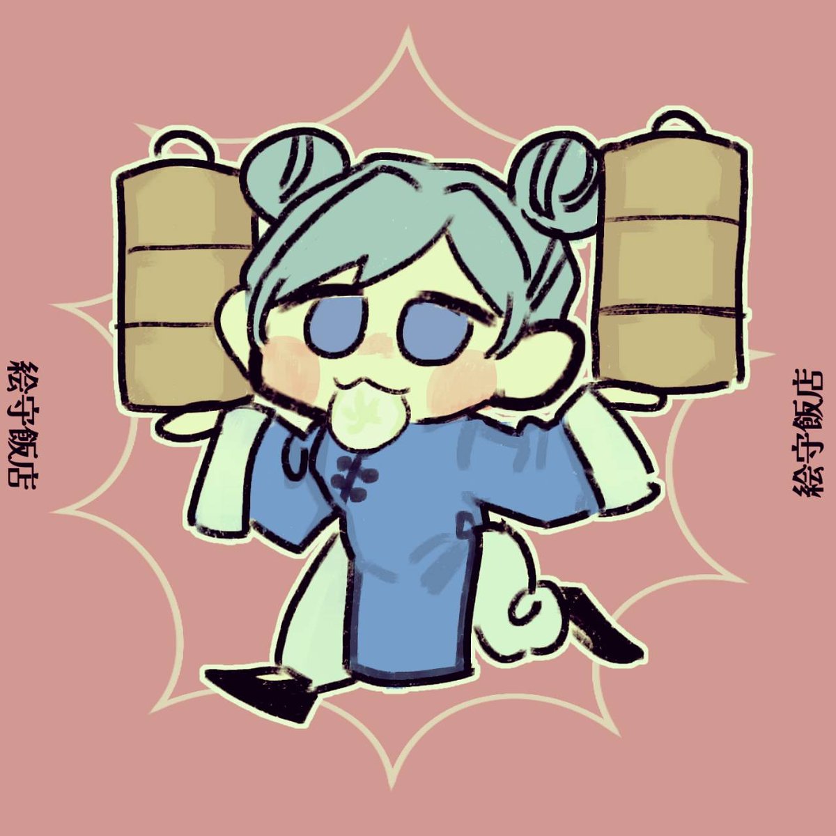 うちのジュンコが描く絵守絵がめちゃくちゃ抜けてる顔してて大好きなんだけど、分かる人おる? 