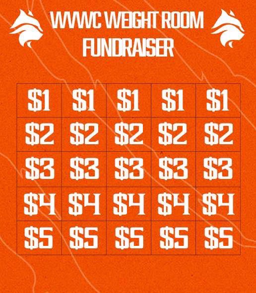 This week we will be running a fundraiser to help make some upgrades to our weight room equipment. If you would like to donate, get in contact with a member of the <a href="/WVWCBaseball/">WVWC Baseball</a> team and help them fill out their donation bingo board!