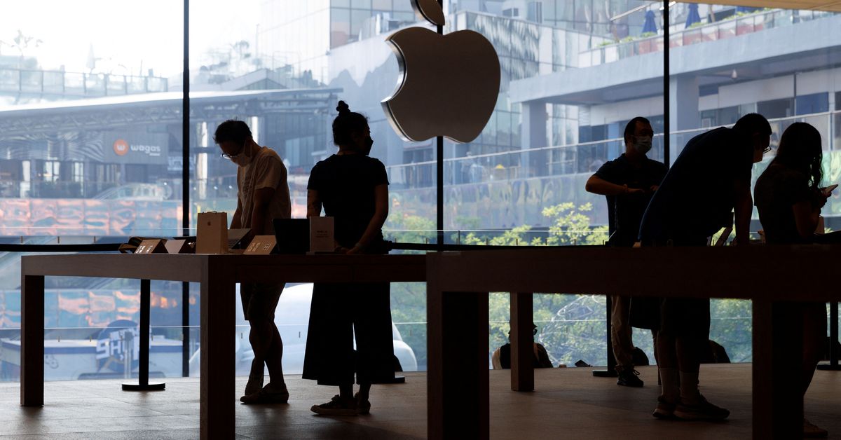 Reuters's tweet photo. Apple warns of hit to iPhone shipments from China COVID disruption https://t.co/WCv7SDBVXA https://t.co/aCHEOvW06f