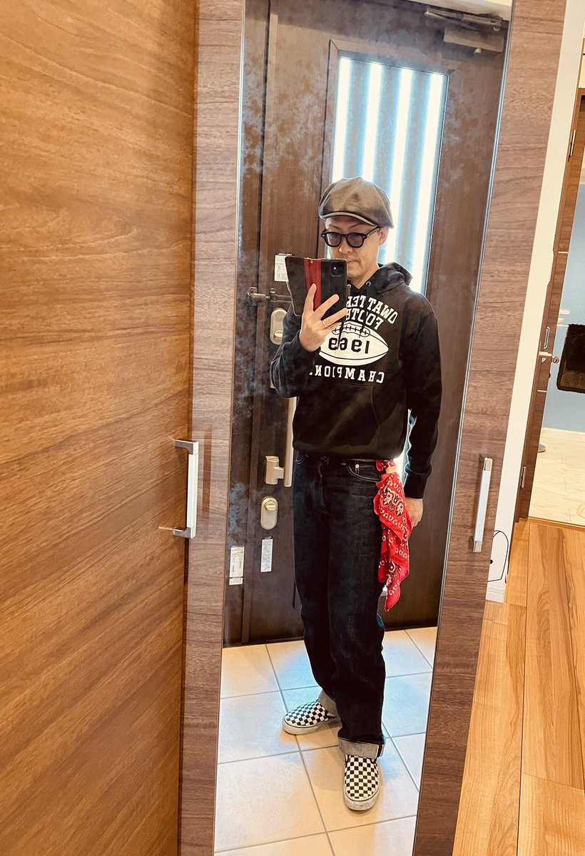 スーパー買い出し♪ オワッテルコーデでww #owatteruman #オワッテル