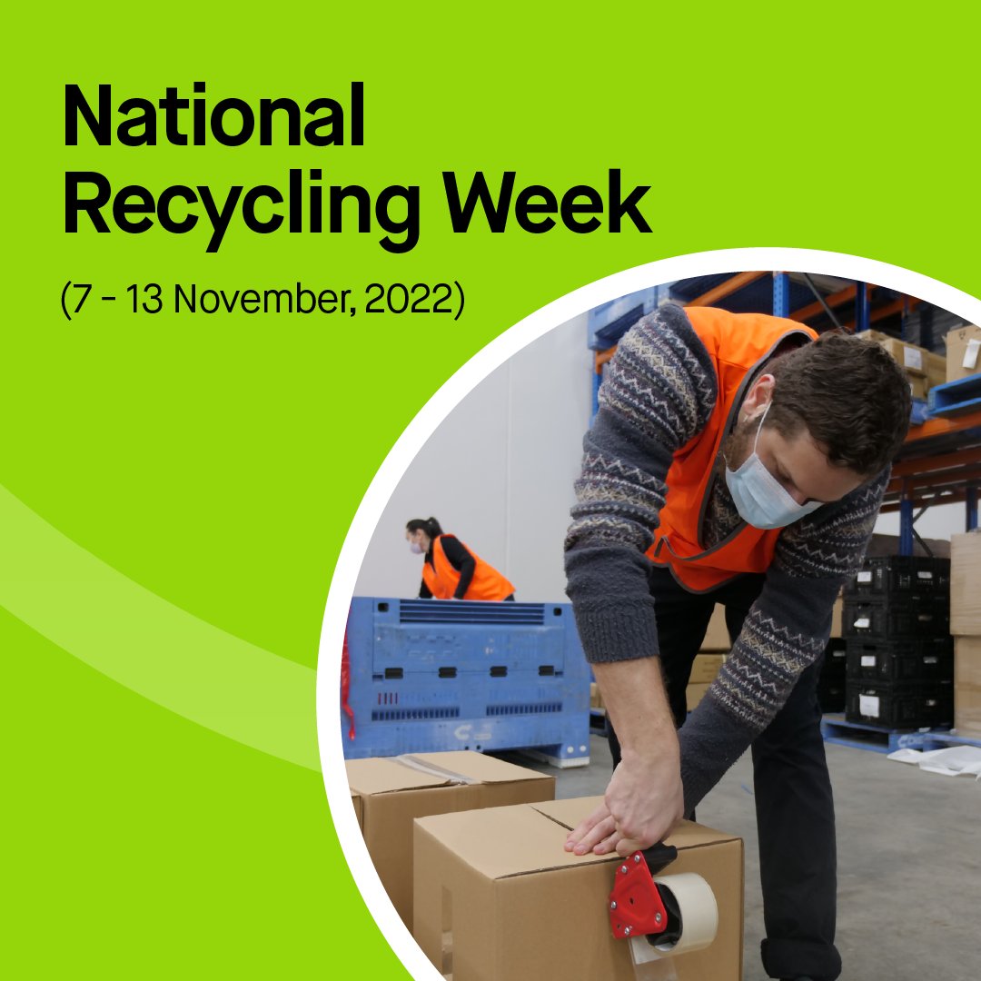good360au's tweet photo. Today marks the beginning of #NationalRecyclingWeek!

As a charity whose purpose is to prevent excess waste by redirecting unused goods, we also stay educated on avoiding waste in our day-to-day lives to play our part in the #CircleOfGood.

Read more: https://t.co/EaI6UwqFwa https://t.co/gTyNev2SgI