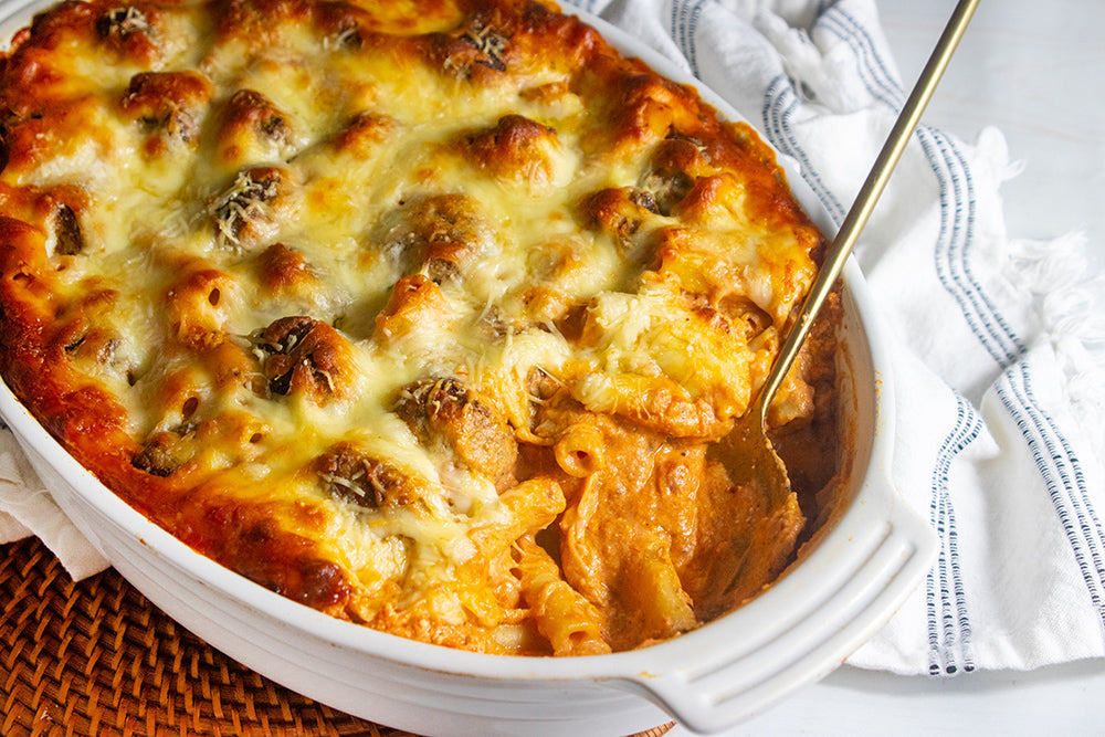 Giadzy on Twitter "Baked Ziti with Meatballs a comforting classic in