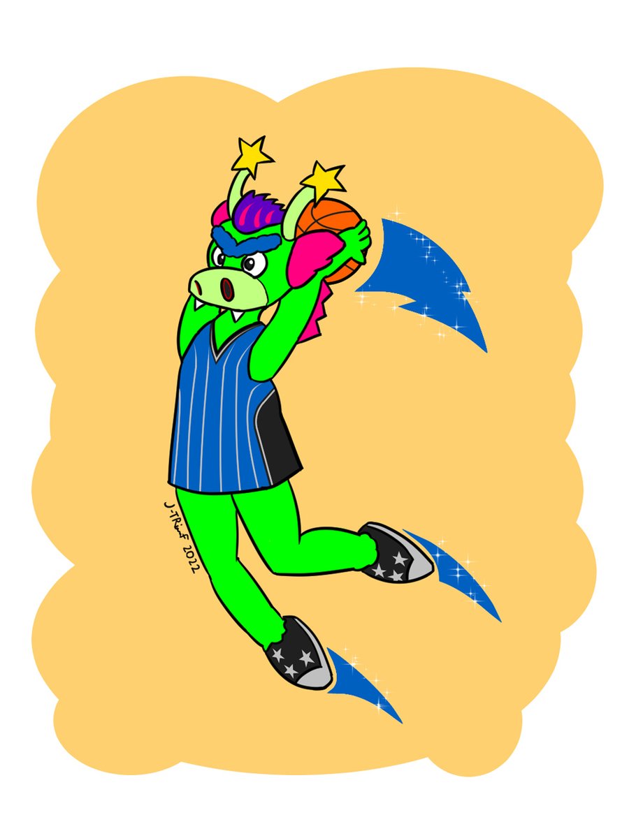 JTriumf's tweet photo. KaiEmTohber 2022 day 25: Magic
#KaiEmTohber2022 #artober #drawtober #artistsontwitter
#OrlandoMagic #StuffTheMagicDragon #mascot #NBA #MagicTogether #basketball https://t.co/QcKMi3yQHJ