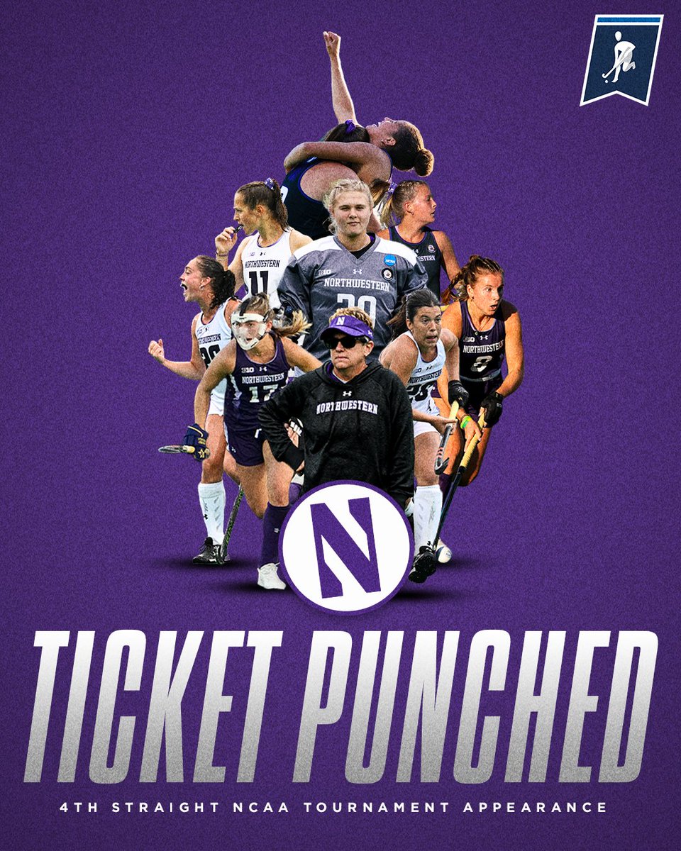 𝐖𝐄'𝐑𝐄 𝐈𝐍. Northwestern secures the No. 2 seed in the NCAA Tournament and will host national postseason action for the first time in program history. The Wildcats face the winner of Miami (OH)/Rider.