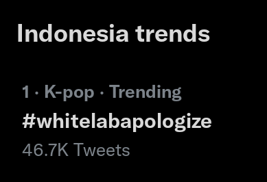 Shinji_00z's tweet photo. @EVSS1485 @whitelab_id Been trending #1 in Indonesia for hours

WHITELAB APOLOGIZE 
#whitelabapologize https://t.co/D8u6CnijWk