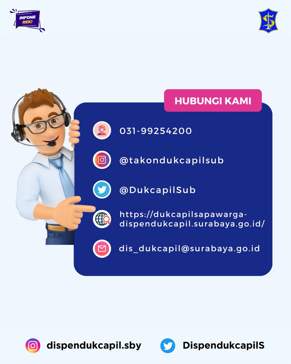 Dispendukcapil Surabaya tweet media
