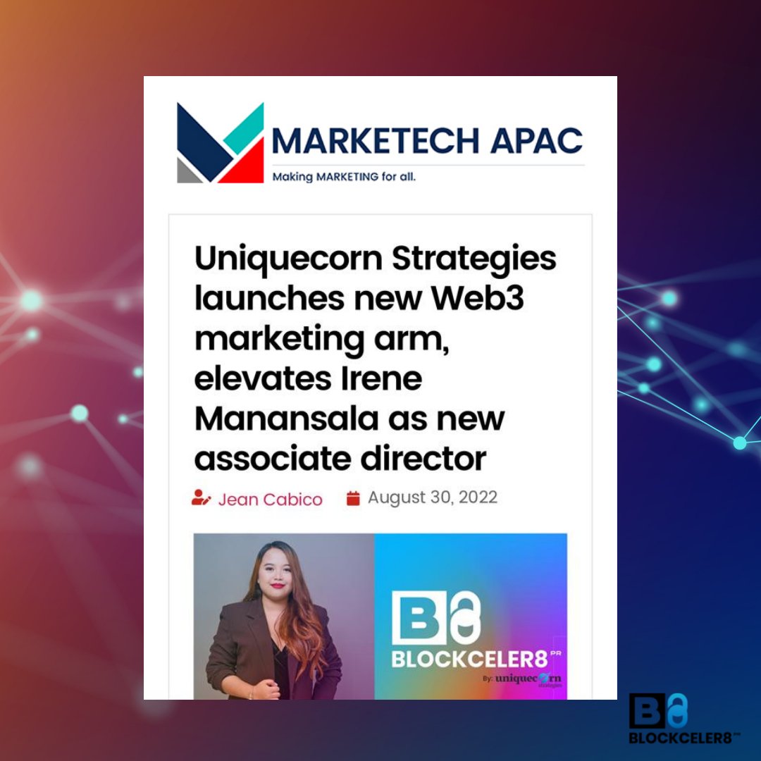 blockceler8's tweet photo. These features amplify our goals as we endeavor to help aspiring unicorns in the blockchain and Web3 space with every aspect of their brand's growth and promotion. Exciting times ahead! https://t.co/d8jhXqRDOa