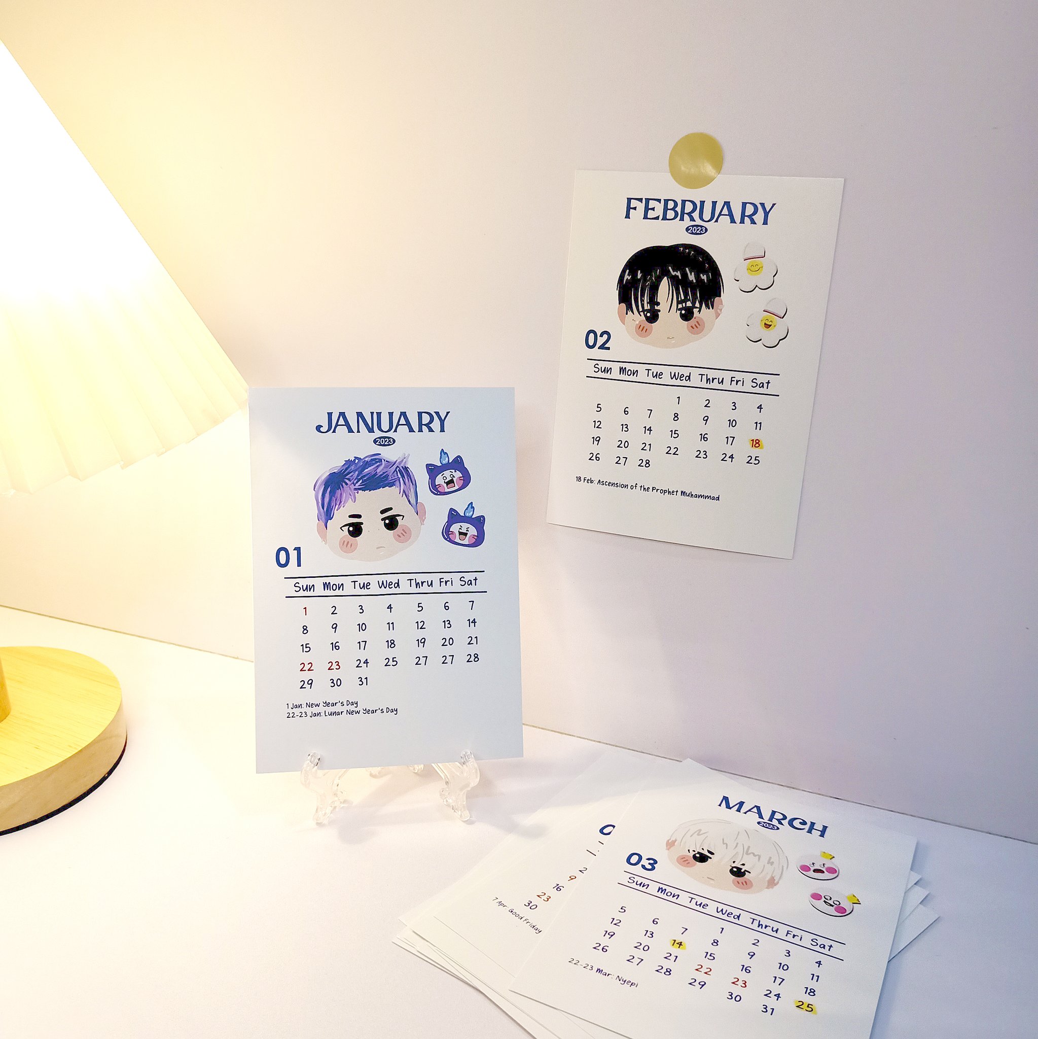 Indah on Twitter "Open Order Fanmerch TREASURE Calendar 2023 Size A6