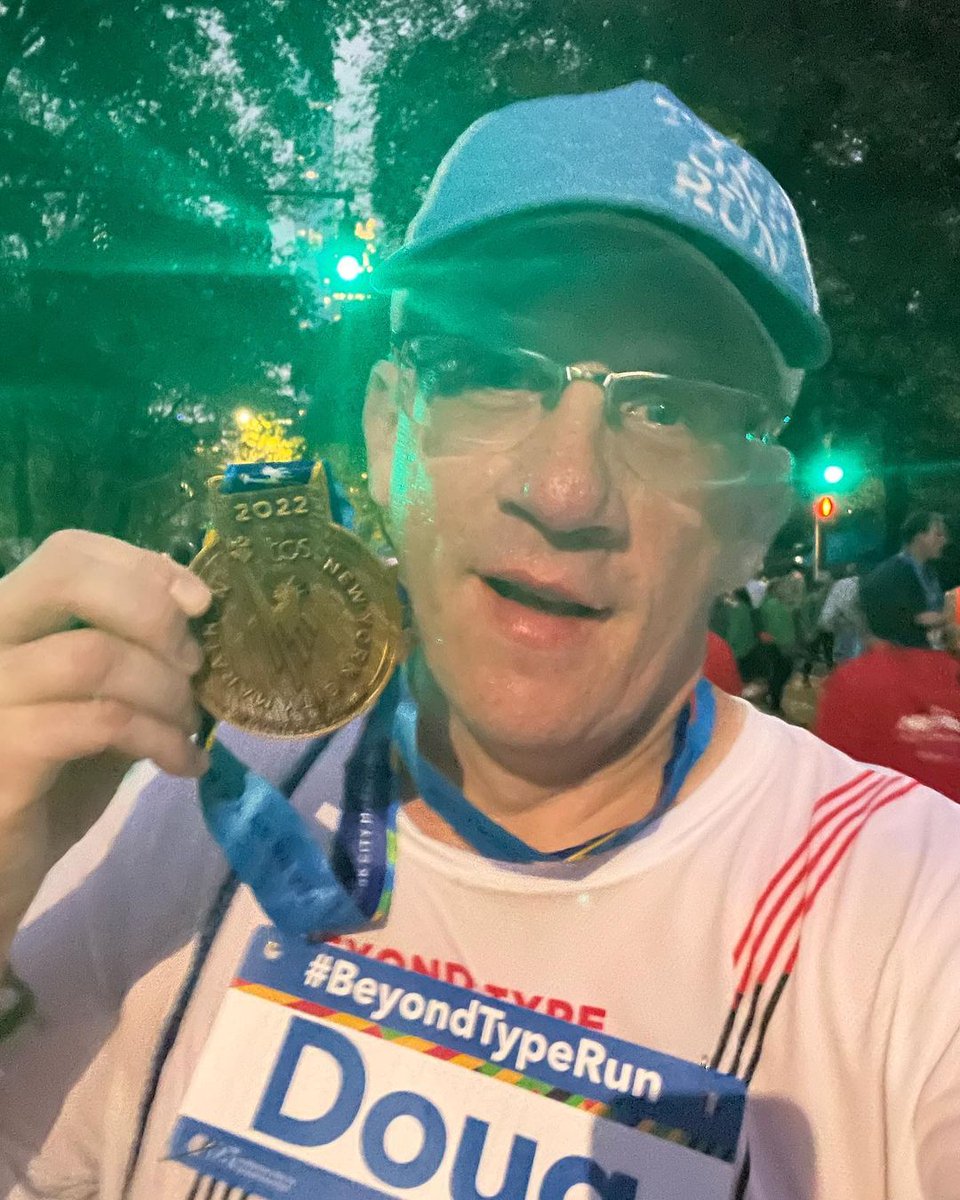 BeyondType1's tweet image. We&apos;re going to remember this one forever. 

Congratulations to the nearly 50 people living with type 1 diabetes who ran the #TCSNYCMarathon today on the #BeyondTypeRun team! 🏅