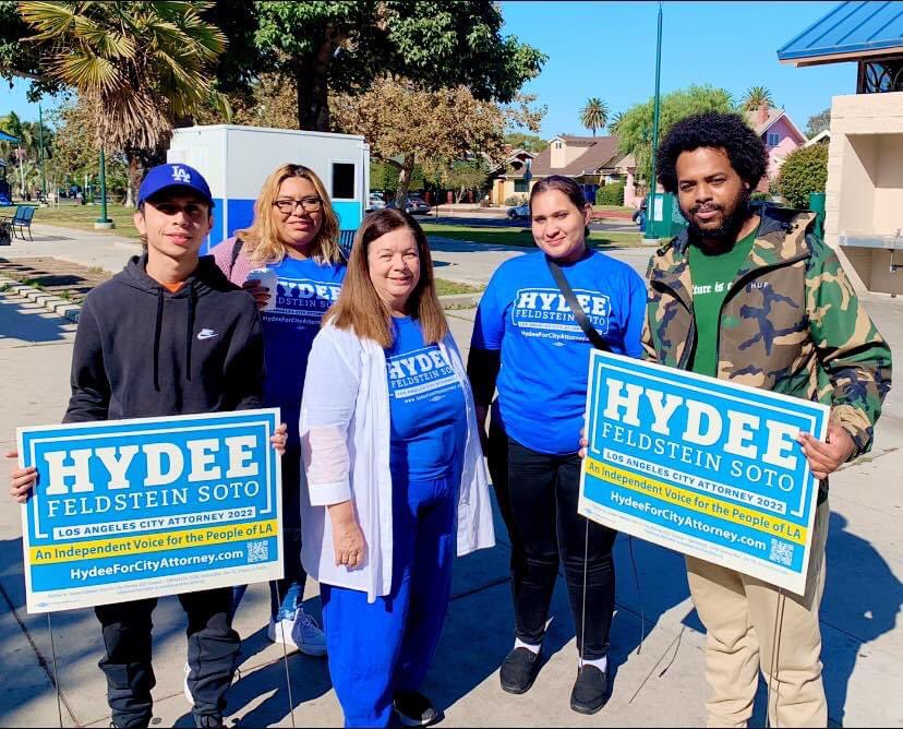 ElectHydee's tweet photo. Let’s finish strong, Los Angeles! #TeamHydee had another inspiring day out in the community! Thank you for your strong support @CurrenDPriceJr and Raul Claros/California Rising! Make sure &amp; cast your vote by Tuesday, Nov 8! #Hydee4CityAttorney #GOTV https://t.co/HXo1DYt7l5