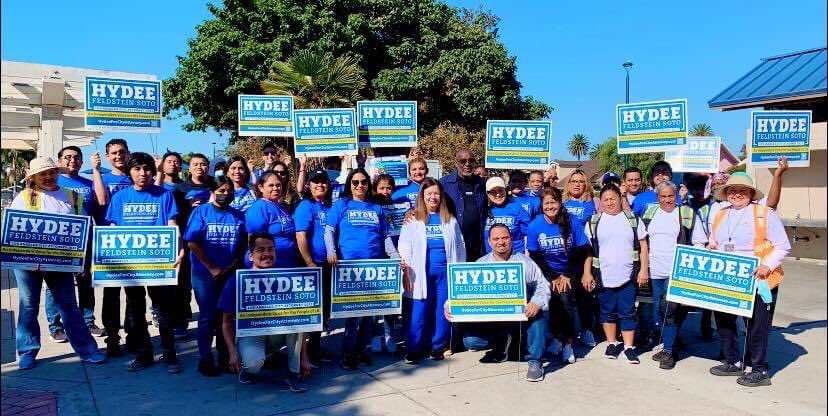 ElectHydee's tweet photo. Let’s finish strong, Los Angeles! #TeamHydee had another inspiring day out in the community! Thank you for your strong support @CurrenDPriceJr and Raul Claros/California Rising! Make sure &amp; cast your vote by Tuesday, Nov 8! #Hydee4CityAttorney #GOTV https://t.co/HXo1DYt7l5