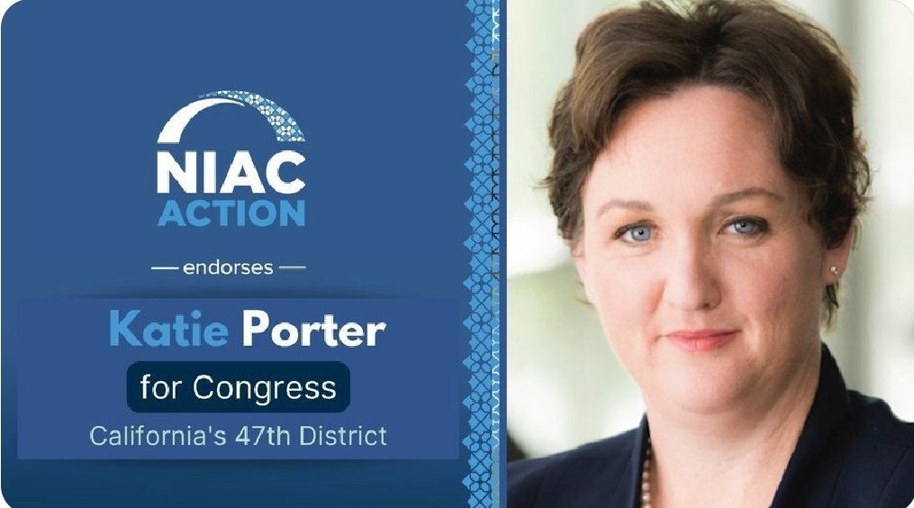 Running in Orange County with a NIAC endorsement is like running in Miami with a Castro endorsement.

Do you renounce the endorsement, @RepKatiePorter?
