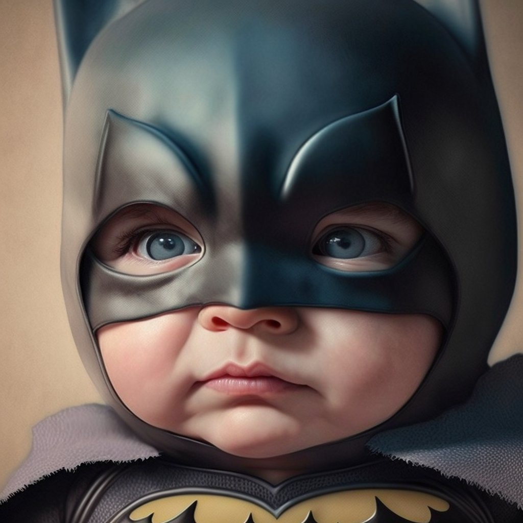 yewjin_eth's tweet photo. I can't even... "baby batman"🤪🤯🤣

#midjourneyart #AIart #babybatman https://t.co/xMpxRGXY9C
