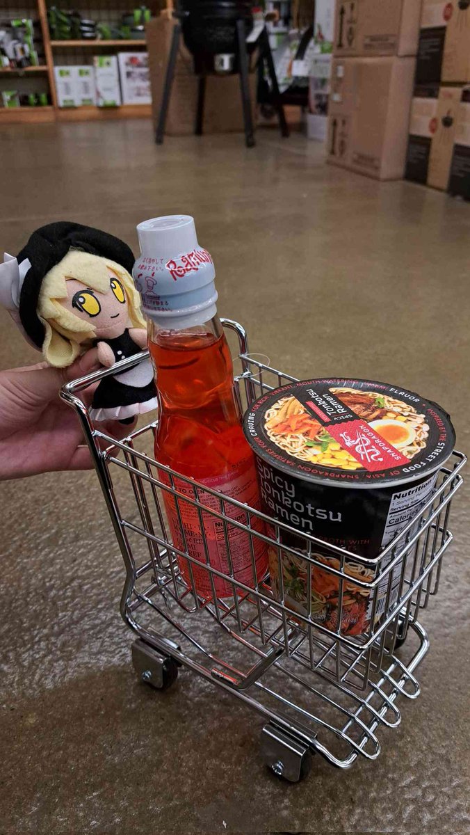 FumoMarisa's tweet photo. Minirisa goes shopping! 

#touhouproject #marisa #東方 #霧雨魔理沙 #東方project https://t.co/R3VuVRyNDa