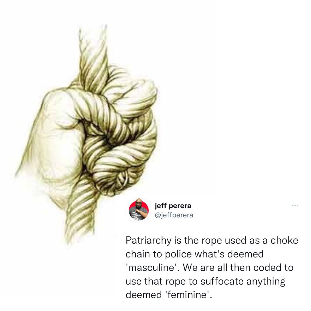 jeffperera's tweet photo. Break the chain of harmful ideas of manhood. #MapsToManhood @HigherUnlearnin https://t.co/R2GJCVm1UE
