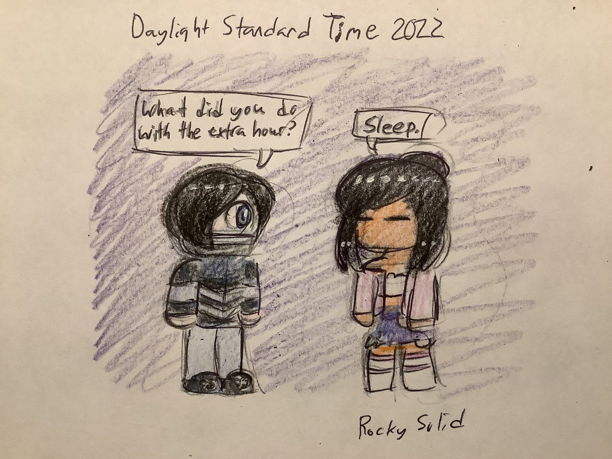 RealRockySolid's tweet photo. If the clocks didn’t go back an hour, I’d be in trouble. #StandardTime #StandardTime2022 #DaylightStandardTime #DaylightStandardTime2022 #Aphmau #AphFeat
@_Aphmau_ @JasonBravura https://t.co/7Z6Dnfqpk9
