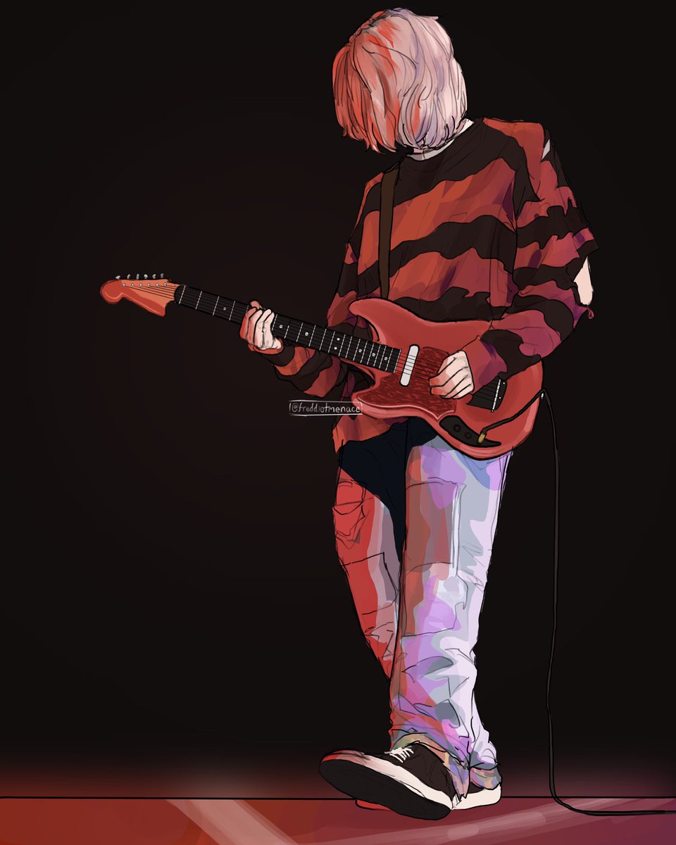 freddietmenace's tweet photo. i feel like i could’ve made it better but this is good for now #kurtcobain #nirvana #kurtcobainart #nirvanaart #kurtcobainfanart #nirvanafanart https://t.co/bJ9K4woHXR