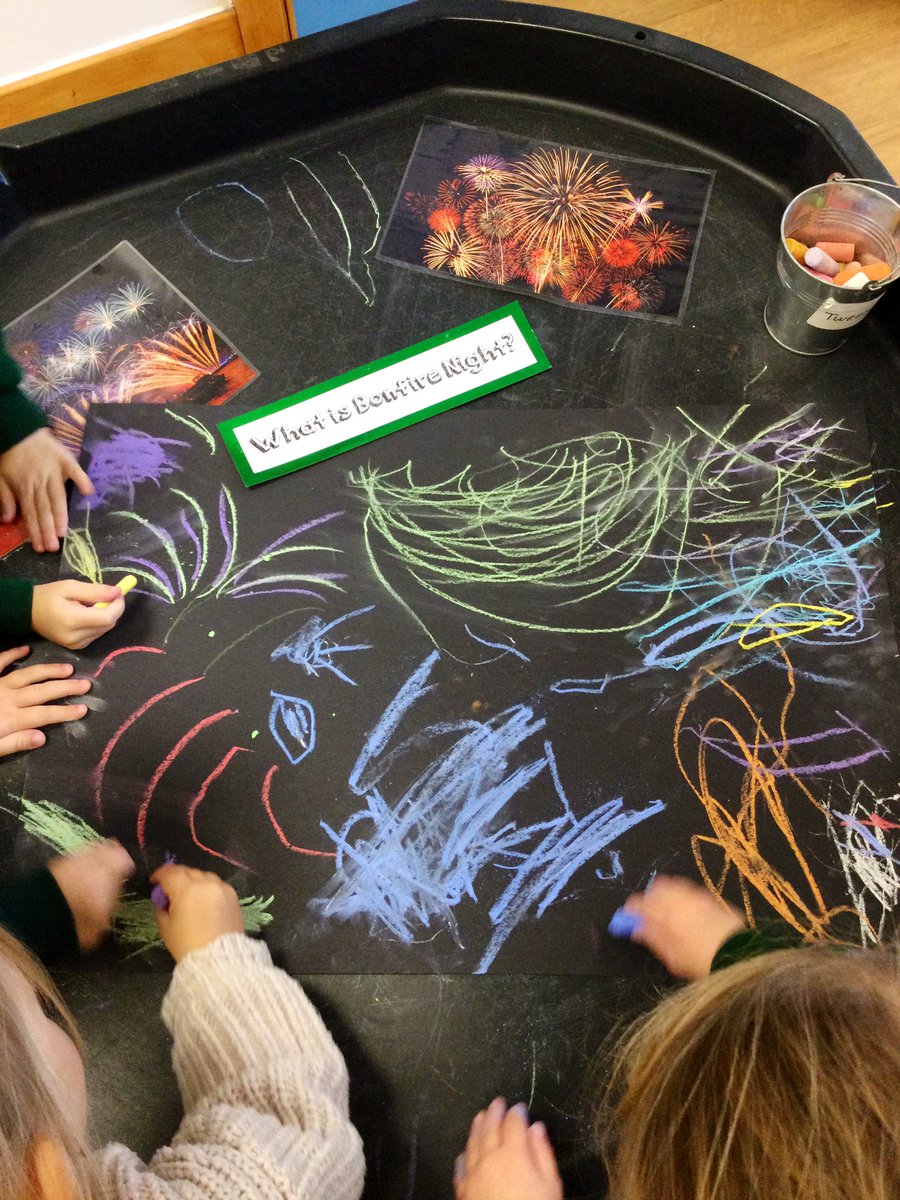 LittleForestNu2's tweet photo. The children decided to draw all of the fireworks they saw on the weekend for bonfire night 🎇

#EYFS https://t.co/uBoD8yclLs