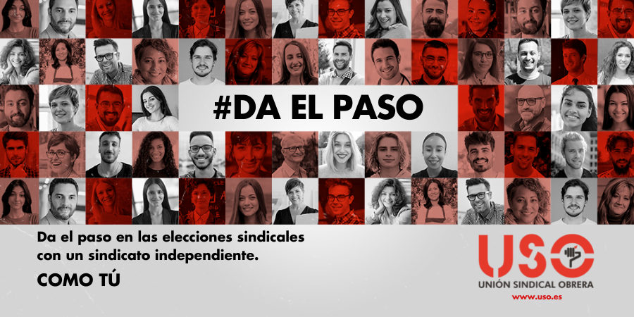 Es el momento, #DaElPaso. Si apuestas por el sindicalismo independiente, si quieres un sindicato que no dependa de partidos políticos, #USO es tu sindicato para las #EleccionesSindicales: somos independientes, como tú.