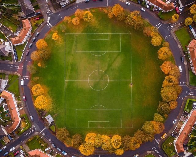 What a stunning image of Marino FC's pitch in Dublin 3. ⚽ #TheBeautifulGame 

 📷by Kevin Nolan.