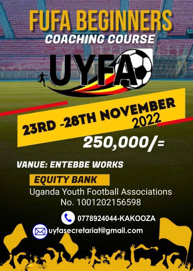 Entebbefc's tweet image. Start your football coaching career with a beginners course