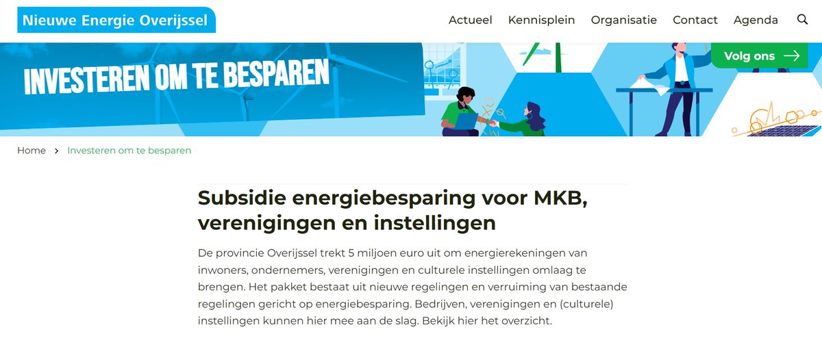 ProvOverijssel's tweet photo. De provincie Overijssel trekt 5 miljoen euro uit om energierekeningen omlaag te brengen. Bedrijven, verenigingen en (culturele) instellingen kunnen hier mee aan de slag. Kijk voor meer informatie 👉 https://t.co/w5INbcj6kk #ondernemendoverijssel #overijsselenergieneutraal https://t.co/pdZ0SQpVDC