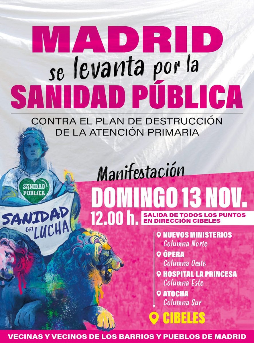 Urgenciaslapaz's tweet photo. #MadridSeLevantaEl13 para ¡¡GRITAR NO!! al plan de urgencias extrahospitalarias de @SaludMadrid y @IdiazAyuso porque supondrá el desmantelamiento de la #AtenciónPrimaria y por consiguiente de nuestra #SanidadPública https://t.co/91mipFNWrM