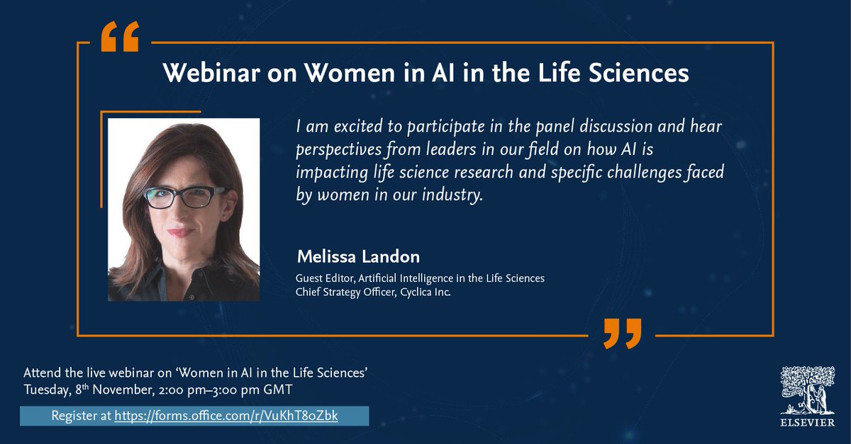 PrecisionLifeHQ's tweet photo. @AILSCI WEBINAR: Women in AI in the Life Sciences

Recognizing the contributions of women in artificial intelligence in the life sciences. 

Register here: https://t.co/sCfIhAXU6k

#WomeninAI #webinar #AI #Bioinformatics #LifeSciences https://t.co/AFd1vwqdZY