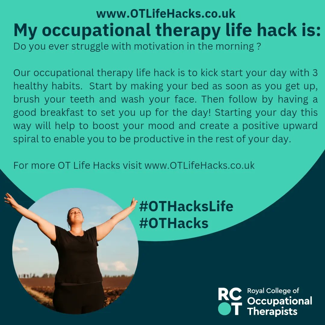 SotonOTSoc's tweet photo. 1/2 Occupational Therapy Week! @theRCOT campaign is called 'Lift up your everyday' to raise the profile of OT. Look at our hacks and feel free to drop by B67 to write down one of your own! We have a range of events planned this week, have a look and join us! 🗓💚#otweek #OTHacks https://t.co/QKnW6DDTII