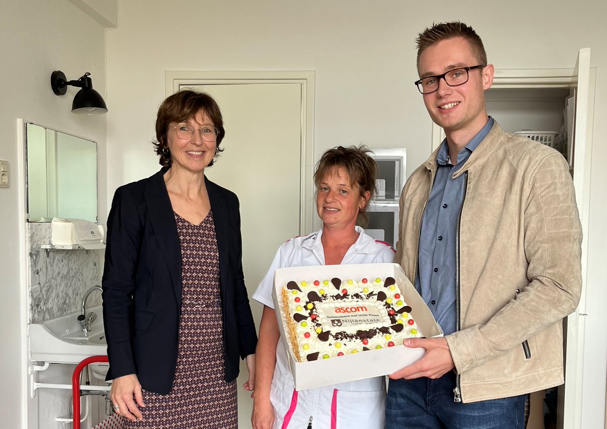 Collega Atze de Groot was bij onze klant <a href="/NijNijlanstate/">NijNijlanstate</a> voor de migratie van analoge naar digitale technologie. De Ascom Myco 3 is nu gekoppeld met de carephone die de bewoners op hun kamer gebruiken, waardoor er door middel van 4G een spraakverbinding kan worden opgezet. #Myco3