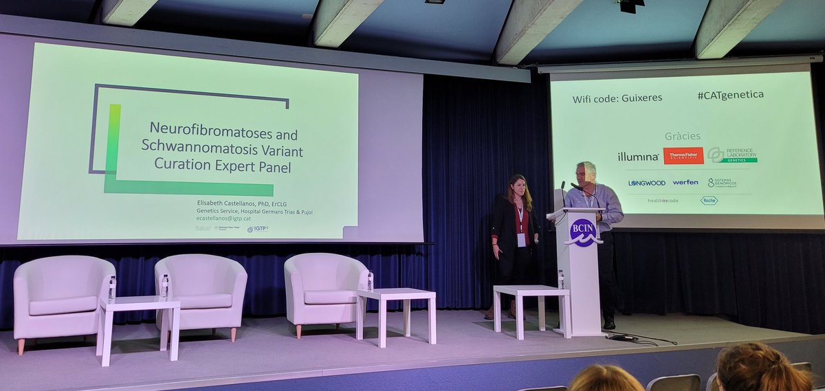 SJDLaboratori's tweet image. Primera part de la jornada #CATgenetica dedicada a com classificar variants genètiques en funció del gen alterat, a partir de la tasca dels grups d&apos;expertesa internacionals #variantcuration del programa ClinGen @ClinGenResource. Una feina molt necessària per a la interpretació.