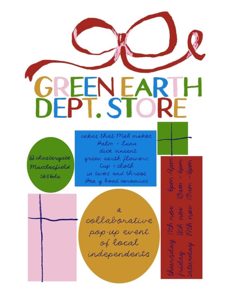 So happy to say that Green Earth Dept Store is back! This 3rd popup had been a long time coming as our last event was in March 2020 and we all know what happened next…! A chance to get your festive shopping done early and locally, we’ve got a fantast… instagr.am/p/Ckp6d4uMXZu/