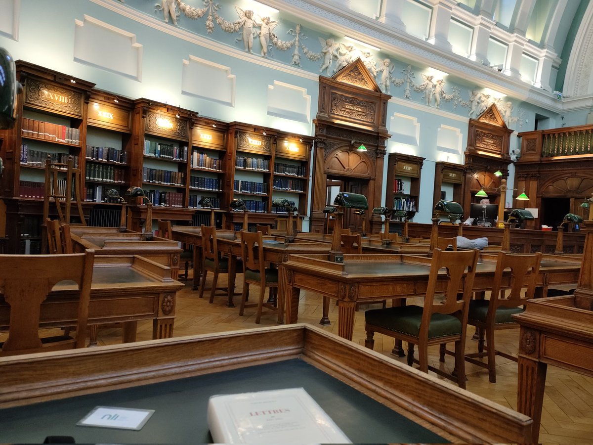 Long time no see! It's good to be back at the <a href="/NLIreland/">National Library of Ireland</a> to put the final touches on my study of #Beckett How it is / Comment c'est for a forthcoming book dedicated to this text.