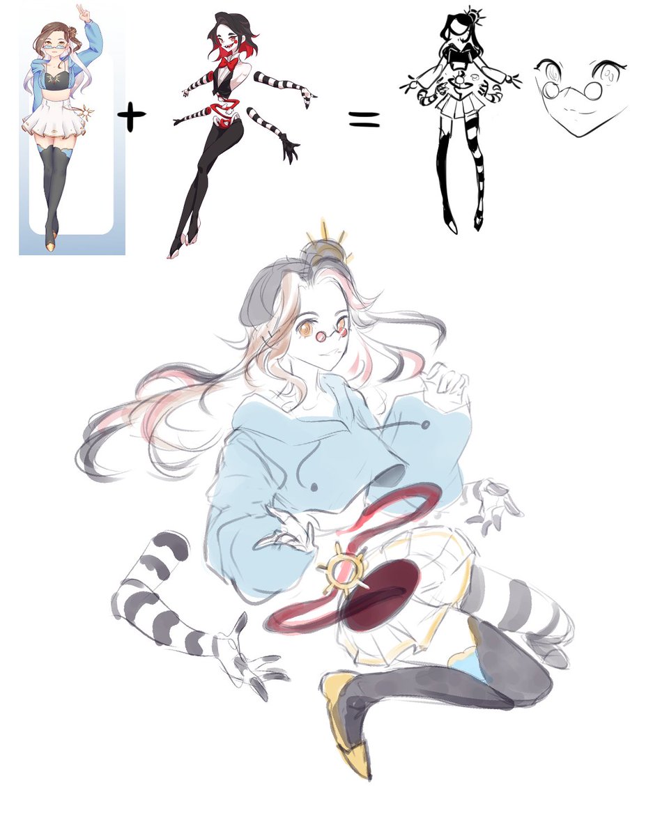 WittleBagel's tweet photo. Vtuber Fusions!
This was fun to do haha~
@kassiocoralov @Sunnio_art @dreamyestVT @ChainsawGoddess
#FreshBaegels #kassillust #chainspiece #Dreamyilluest https://t.co/En5ICnceXF