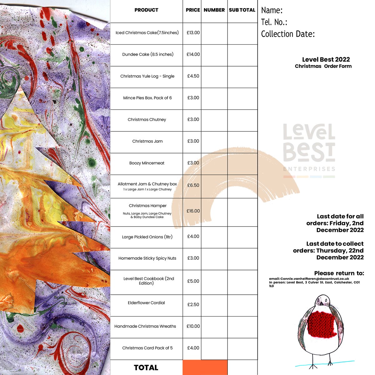 CafeLevel's tweet image. Level Best Christmas order forms Available Now!
mailchi.mp/9bc503882fe5/t… 🎅🎄🎁