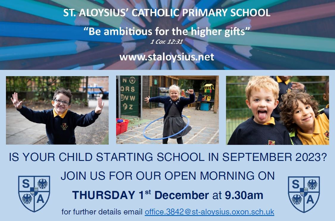 ✏️ IS YOUR CHILD STARTING SCHOOL IN SEPTEMBER 2023?
✏️ JOIN US FOR OUR OPEN MORNING TO FIND OUT MORE ABOUT OUR SCHOOL
✏️ OFSTED &amp; S48 ‘GOOD’
✏️ CENTRAL OXFORD LOCATION

#beambitiousforthehighergifts 
#ox2 #receptionclass2023