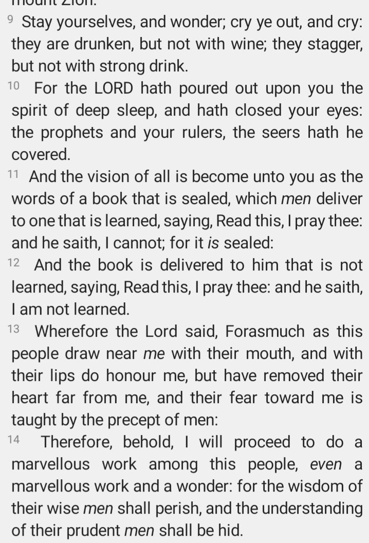 Read Isaiah last night. Wow there's a lot of relevance in there to now.