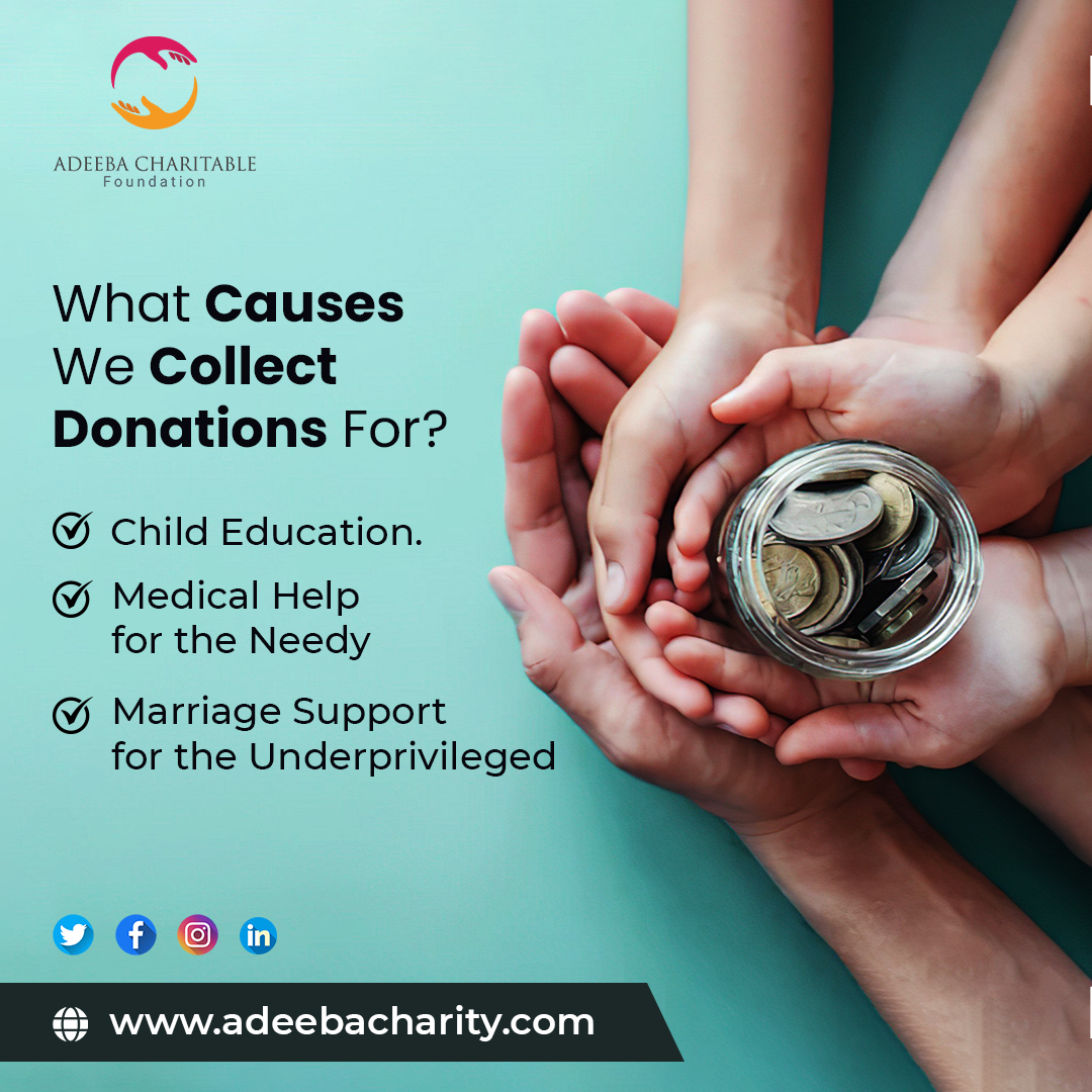 adeebacharity's tweet photo. Adeeba Charitable Foundation collects donations for these causes. We cater to the needy people in support of these causes. Contact us now!

Donate Here Now: 👇

🌐 https://t.co/hh7Yiqy2a2

#pleasedonate  #volunteer #becomevolunteer #donatehappiness #donations #adeebacharity https://t.co/nsPLBcHdDG