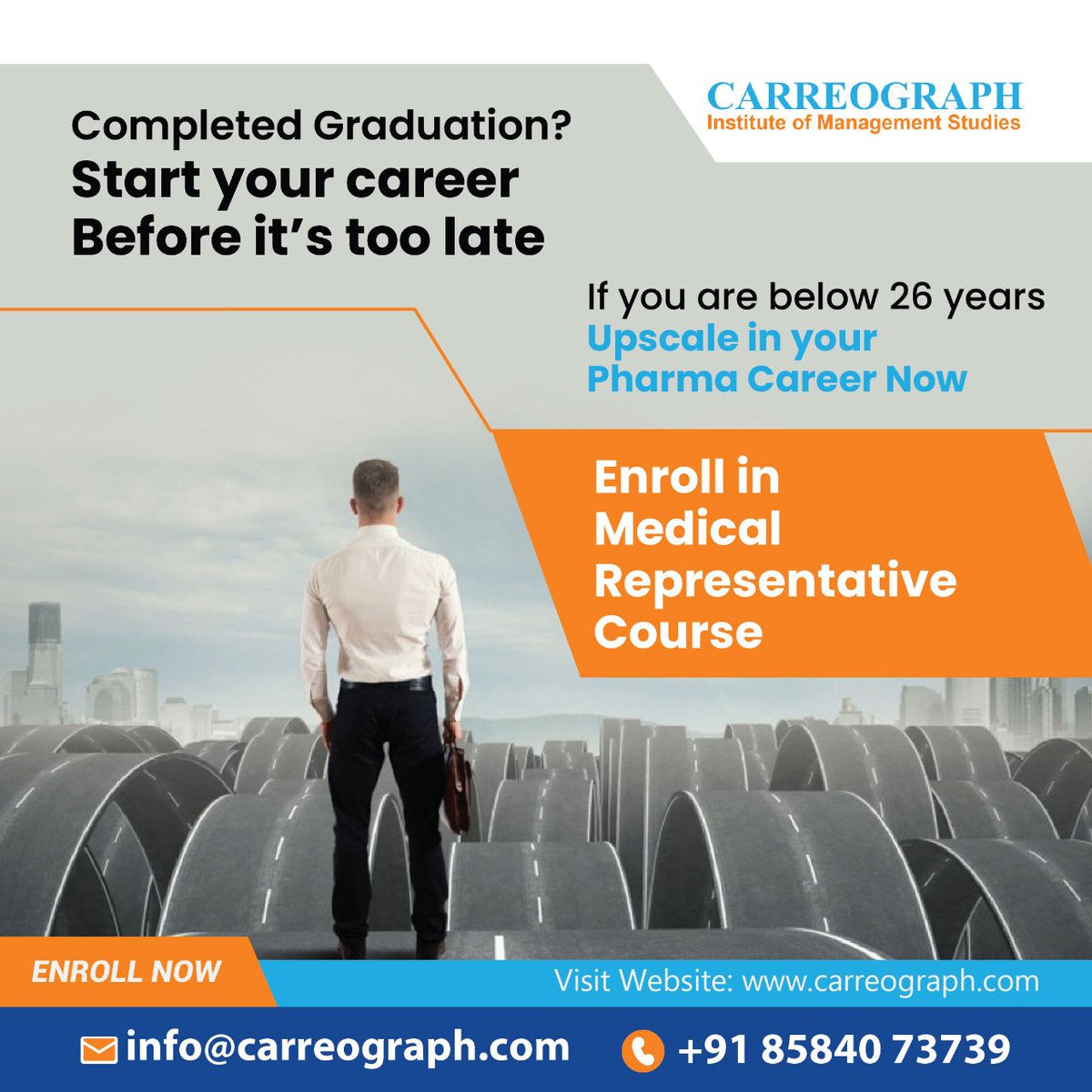 carreograph's tweet photo. Completed Graduation? Start your career Before it’s too late
Call - +918584073739
info@carreograph.com
#pharma #pharmacy #medicine #healthcare #health #medical #pharmacology #pharmaceuticals #pharmaceutical #science #pharmacists #medicalaffairs #clinicaltrials https://t.co/WUtDu6jAaT