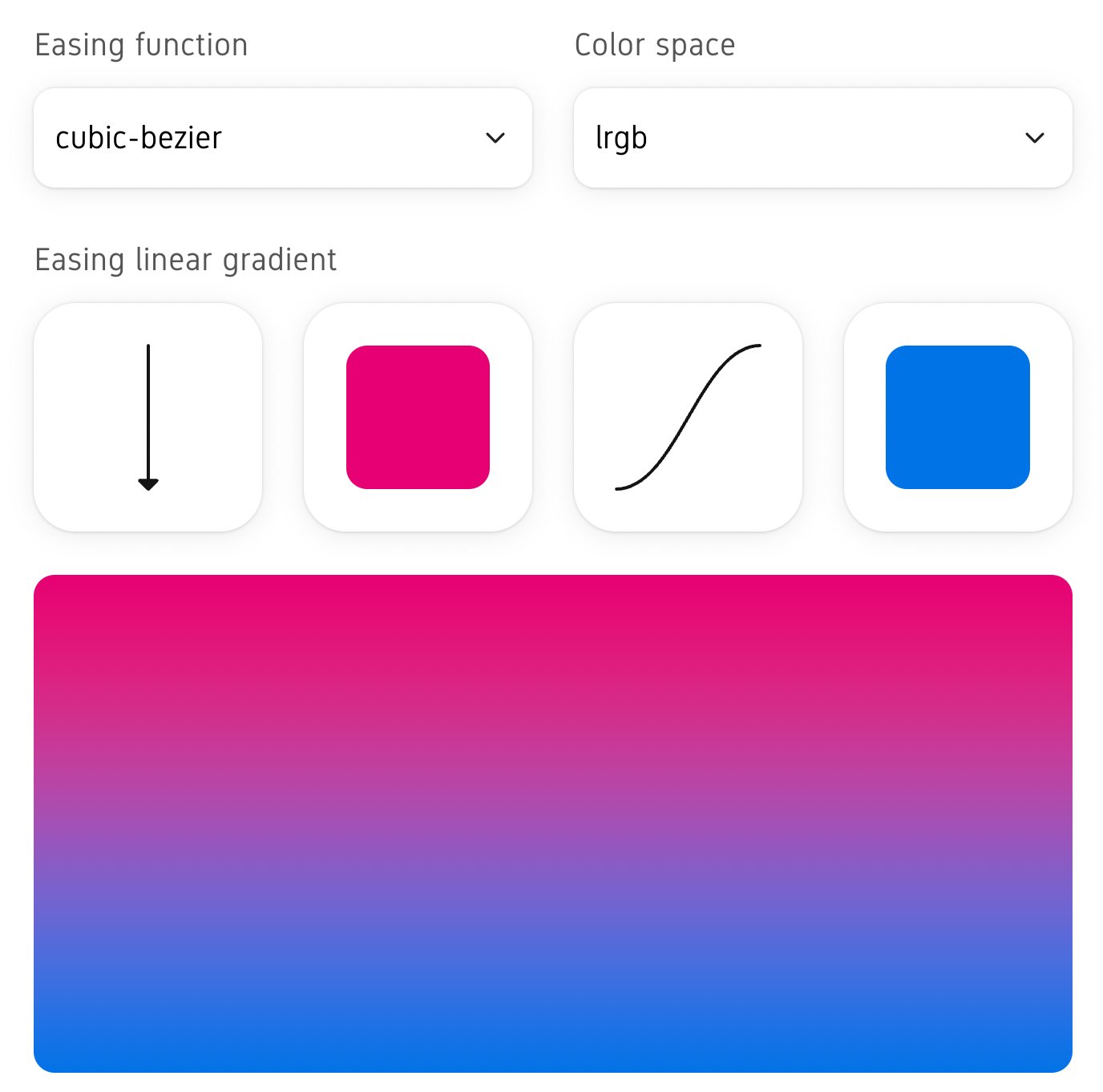 Vitaly Friedman 🇺🇦🏳️🌈 on Twitter: "Easing Gradients Generator (https