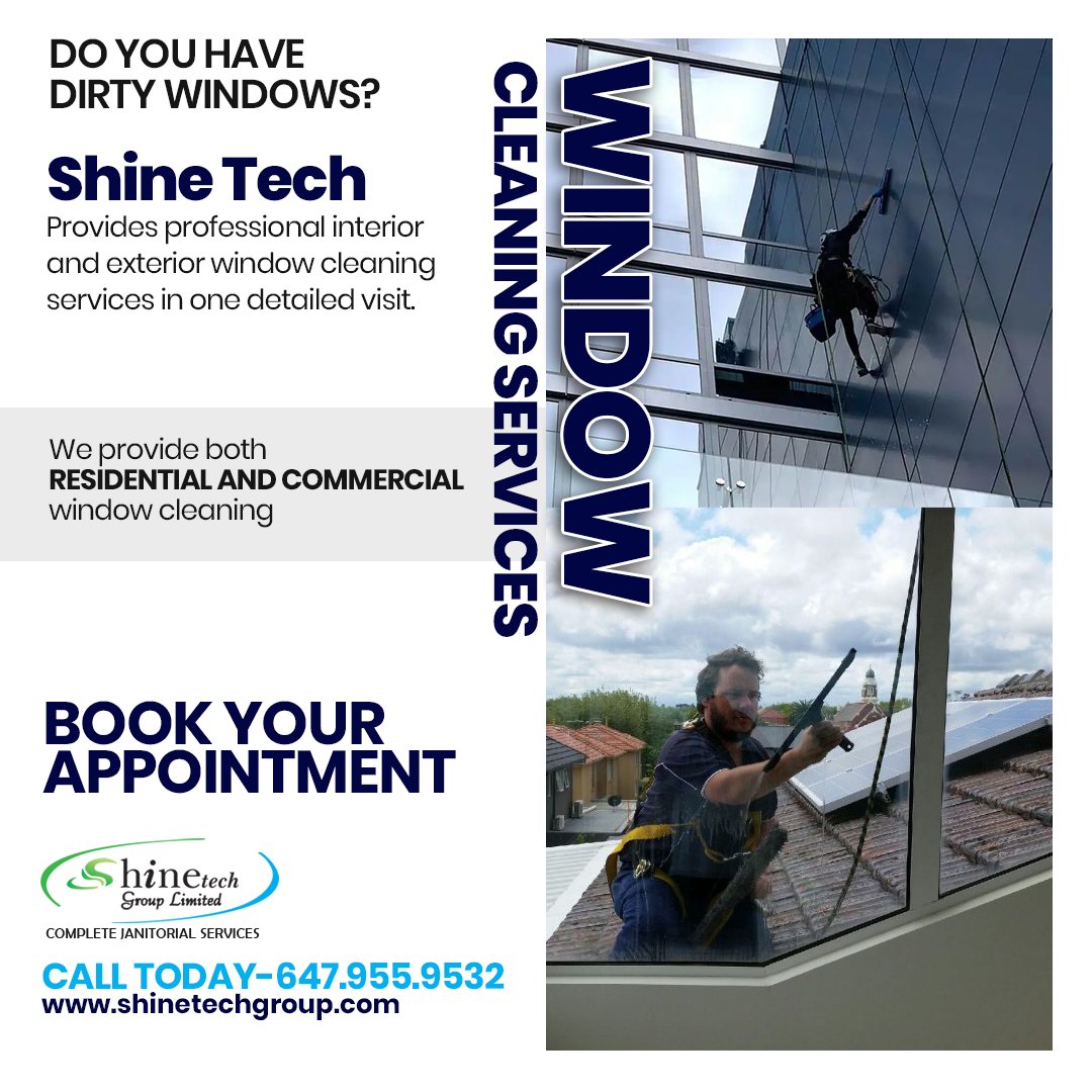 shinetechgroup's tweet photo. Shinetech Group provides #interior and #exterior professional window #cleaning services in one detailed visit and also grants residential and commercial window cleaning.
#shinetech #cleaningservices #windowcleaning  #vaughan #toronto #brampton #mississauga
https://t.co/2aYAw7x1Lm https://t.co/B5pXG1L5hU