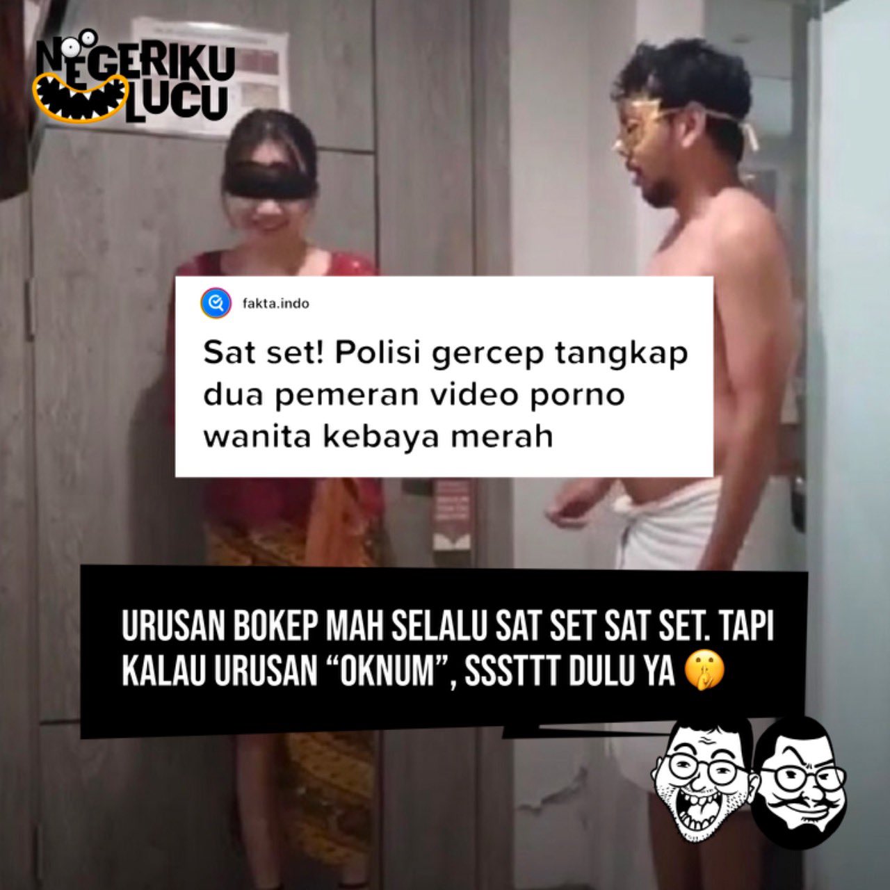 Ahmad Kemal Palevi on X: Gokil, dalam hitungan hari, udah ditangkap aja 2  orang ini. Emang kalau udah urusan bokep, di Konoha selalu sat set sat set.  Tapi kalau udah urusan “oknum”,