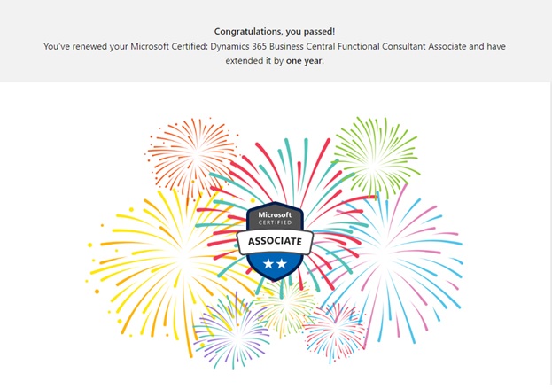 sauravdhyani's tweet photo. MB-800 Renewed!
Renewed MB-800 functional consultancy exam.
It was long due, and I had only 7 more days left before it would have expired.
#Microsoft #BusinessCentral #Dynamics365 #MSDyn365BC #MB800 #BusinessCentral #Dynamics365 #MSDyn365BC #MB800 https://t.co/lYdyVNx0IB