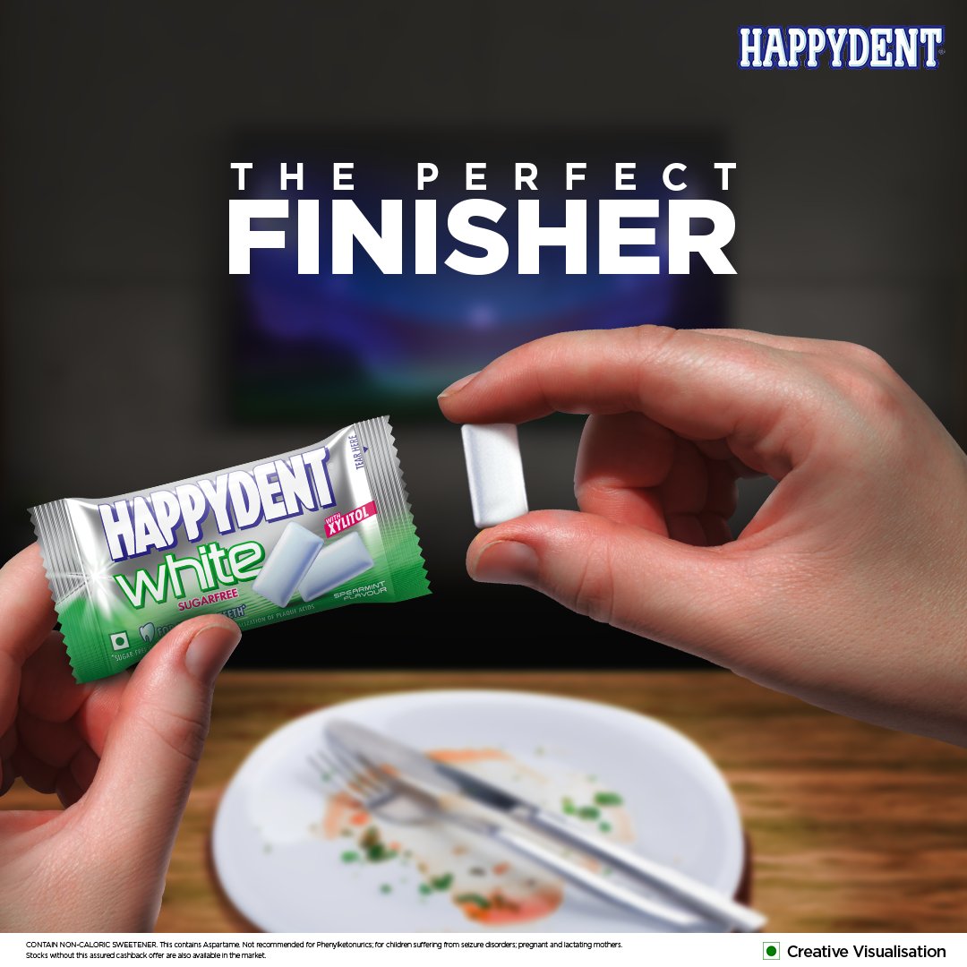 Har meal ka perfect ending with Happydent White.

#Happydent #HappydentWhite #Postmeal #SparklingSmiles  #DikhaBattissi