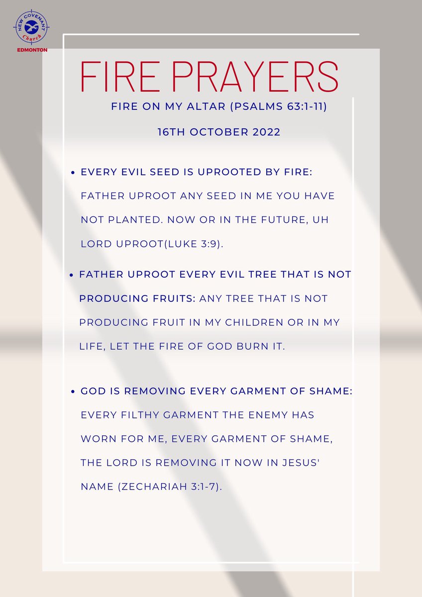 NCCEdmontonCONF's tweet image. Command your day with these #fireprayers and keep your family altar burning.

#Enfield
#London
#newweek
#edmonton 
#fireserviceQ
#FamilyChurch
#Enfieldchurch
#Londonchurch
#ChurchNearMe
#Edmontonchurch
#fireserviceprayers
#northlondonchurch
#NewCovenantChurchEdmonton
