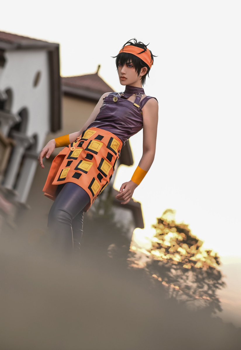 siweiperfect's tweet image. #JoJosBizarreAdventure #Cosplay #goldenwind #NaranciaGhirga #Narancia