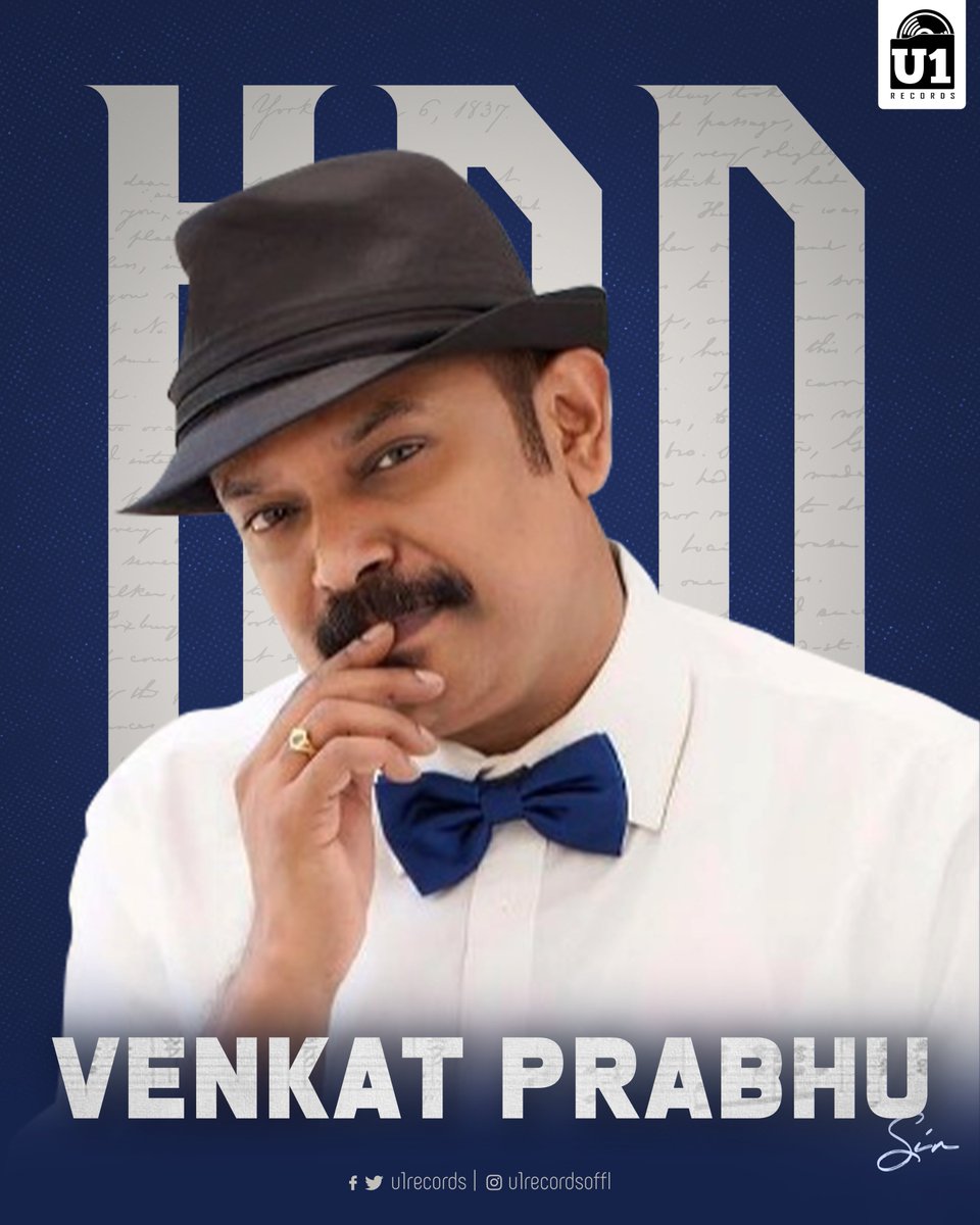 U1Records's tweet photo. Happy Birthday dear @vp_offl sir❤️ A man with so much experience yet a youth at soul 

Always love working with you. Wishing you a great year ahead😍

#HappyBirthdayVenkatPrabhu #HBDVenkatPrabhu #U1Records https://t.co/ziExffd3Cu